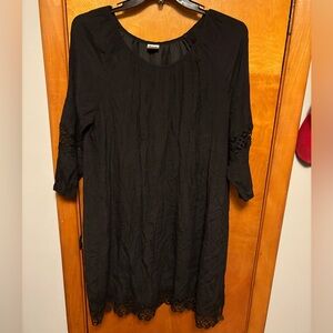 Wrangler Black Lace Trim Women's Dress